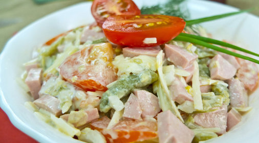 Салат со стручковой фасолью