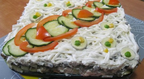 Салат Курочка Ряба