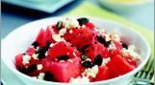 Салат из арбуза и феты