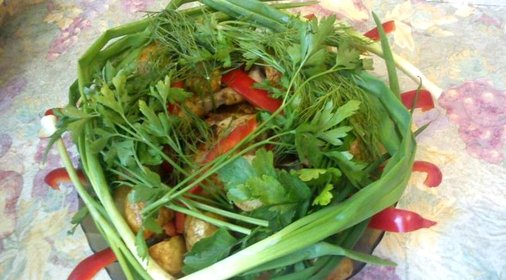 Салат Гнездо