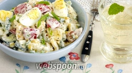 Летний салат с кукурузой