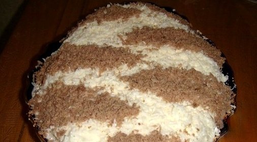 Салат Зебра