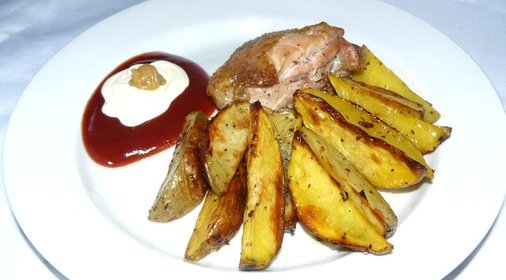 Картофель с мясом по-деревенски