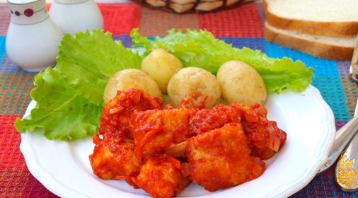 Филе индейки в кисло-сладком соусе