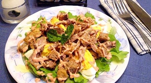 Салат с уткой