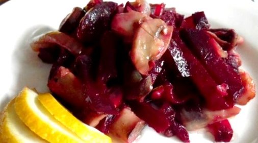 Салат грибной постный