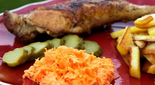 Салат из морковки с чесноком и майонезом