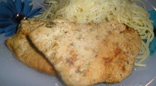 Индейка в кефире на сковороде