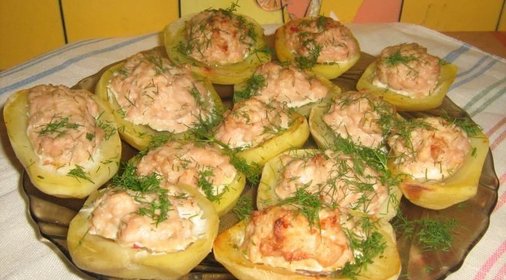 Картофель с фаршем в духовке
