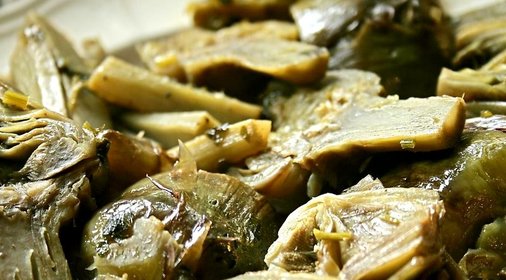 Тушеные артишоки