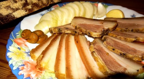 Грудинка в пакете