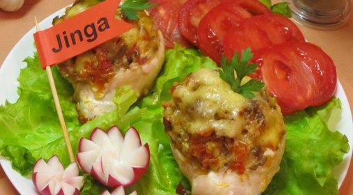 Лодочки Jinga c овощами