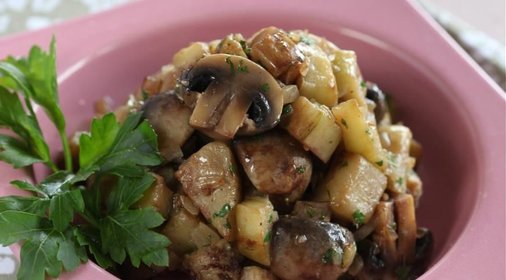 Грибная икра с баклажанами