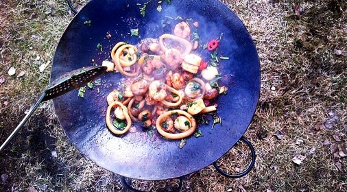 Садж с морепродуктами