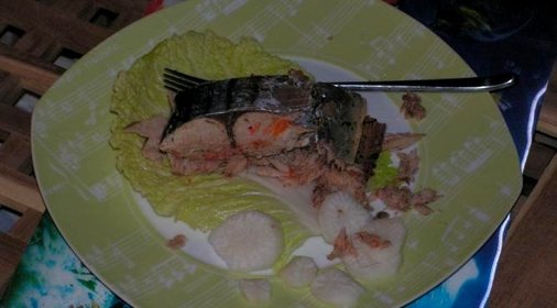 Тунец, запеченный в фольге