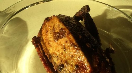 Дикая утка запеченная с яблоками в духовке