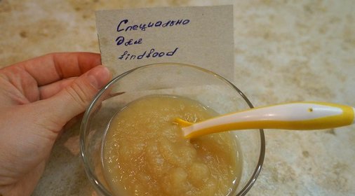 Детское пюре из парной капусты