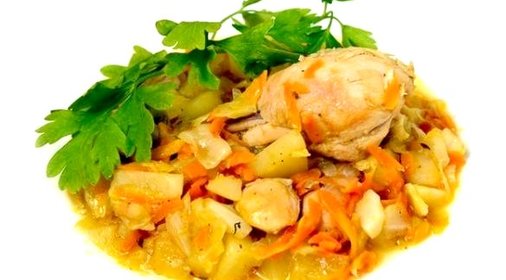 Курица с капустой в мультиварке