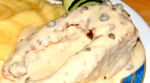 Линь в сметане