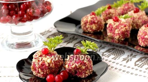 Свекольно-ореховые шарики