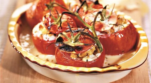 Фаршированные помидоры. Горячий способ.