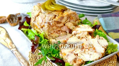 Террин из курицы с инжиром
