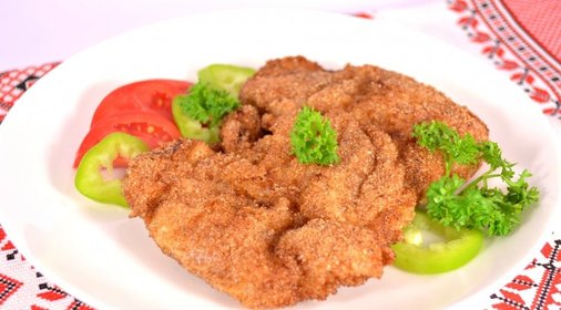 Куриное филе жареное в тройной панировке