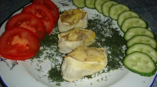 Кабачковые корзинки с фаршем