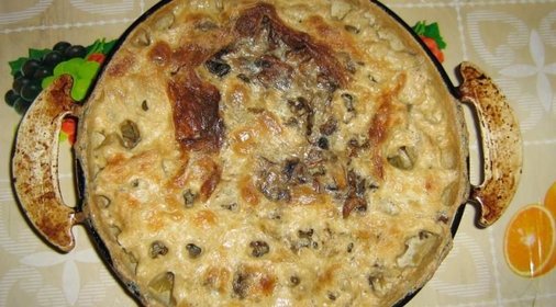 Картошка запеченная с грибами