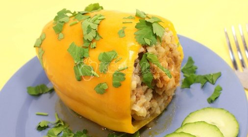 Фаршированные перцы «Светофор»