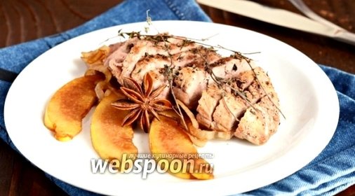 Утиная грудка с айвой