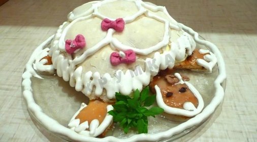 торт черепаха классический со сметаной