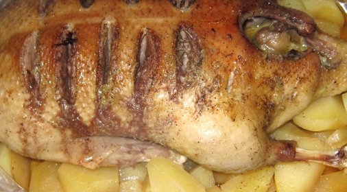 Утка запеченная в рукаве