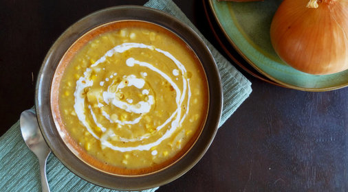 Пряный чаудер с кукурузой