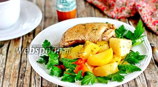 Утка с картошкой в мультиварке