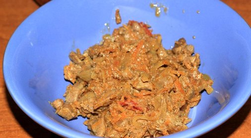 Сочная говяжья печень