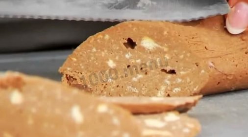 Колбаска из печенья со сгущенкой