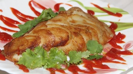 Рыбка в картофельной чешуе