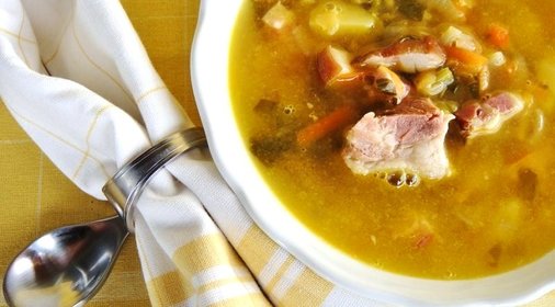 Гороховый суп с беконом