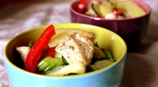 Салат с картофелем и курицей