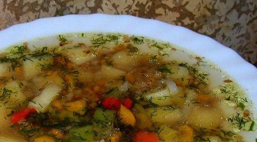 Овощной суп с гречневой крупой