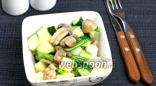 Картофельный салат с грибами