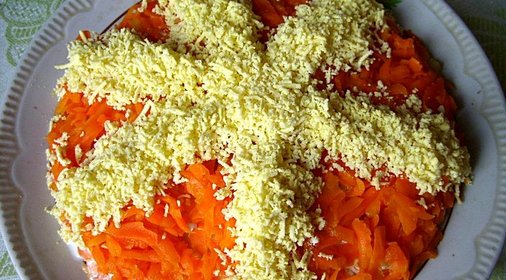 Салат с грибами и кукурузой