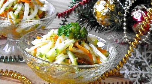 Салат Новогодний с кальмарами