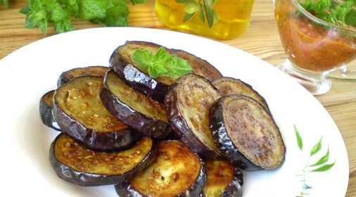 Баклажаны, жаренные кольцами