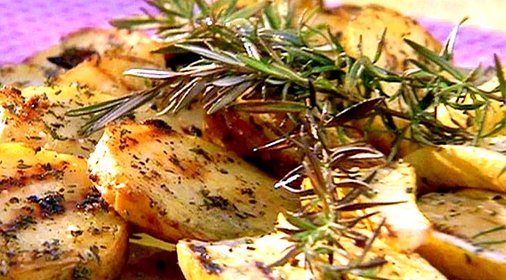 Картофель на гриле