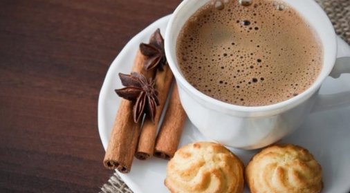 Кофе с шоколадом и корицей