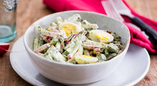 Весенний салат из редиски