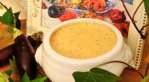 Суп-пюре из баклажана