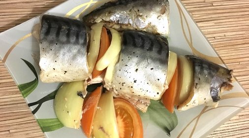 Скумбрия запеченная в фольге